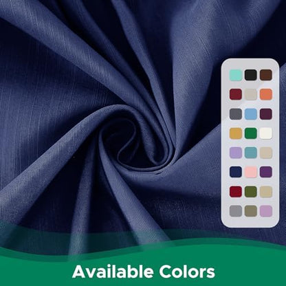 Wrap Around Bed Skirt Full Size Beds 19 Inch Drop-Elastic Dust Ruffle Navy
