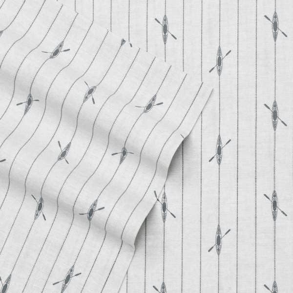 Eddie Bauer - Full Sheets, Cotton Percale Bedding Set, Crisp & Cool Home Decor (Downstream, Full)