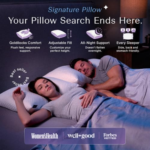 DreamyBlue Signature Adjustable Shredded Memory Foam Pillow Queen