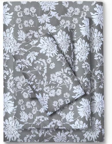 Feather & Stitch 100% Cotton Sateen 500 TC Queen Size Bed Sheet Set