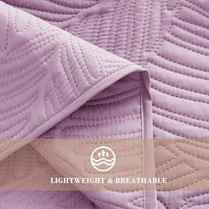 Exclusivo Mezcla Lightweight Full Queen Quilt Bedding Set, Soft Microfiber