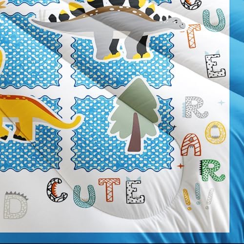 Kids Full Size Bed Comforter Set Dinosaur，Boys Full Size Bedding Set Dinosaur,3-Piece Comforter Set