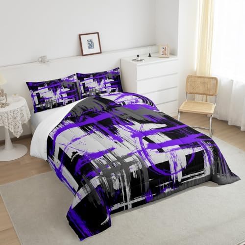 Feelyou Striped Comforter Set King Size Kids Boys Bedding