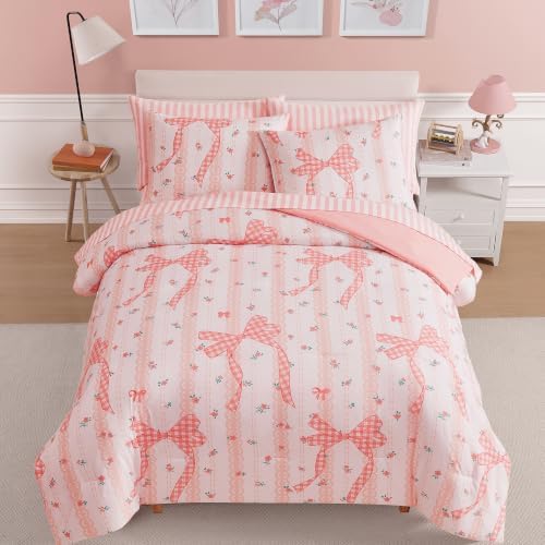 Full Size Comforter Sets for Girls-7 Pieces Soft Full Size Bedding Sets