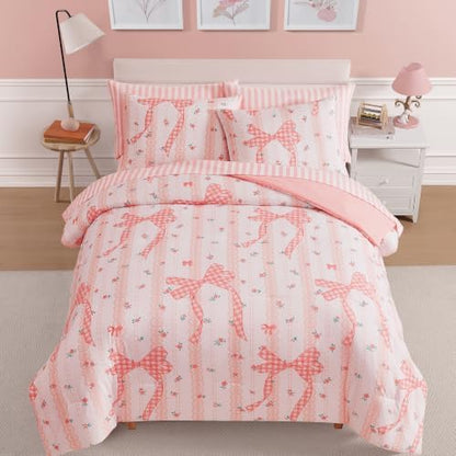 Twin XL Comforter Set with Sheets for Girls-5 Pieces Twin Bedding Sets