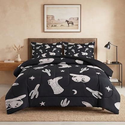 Pamnest Twin Comforter Set, 2 Pieces Western Cactus Bedding, All Season
