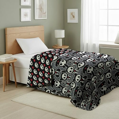 Northwest Skelanimals Party Quilted Throw Blanket 60x80 inches