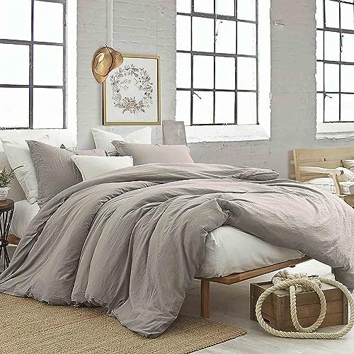 Tan Comforter King Size, 3 Piece Dark Khaki Soft Modern Bedding Set, Lightweight Taupe All Season Microfiber Down Alternative Bed Comforter with 2 Pillow Shams for Women Men
