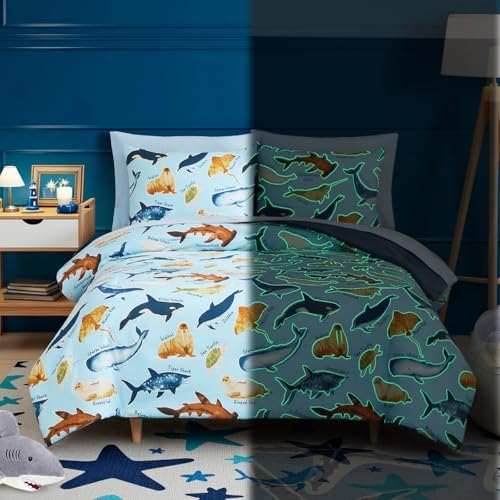 Boys Full Size Bedding Set -7 Pieces Ocean Bedding Full Size Comforter Sets