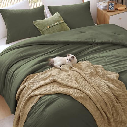 WRENSONGE Oversized King Comforter Set-3 Pieces Soft Comforter Size Bedding