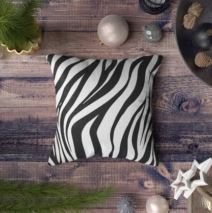 TOMWISH Black and White Zebra Print Throw Pillow Covers 26x26 in Sets of 2