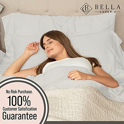 Bella Coterie | Luxury Bamboo Viscose Split Top King Size Fitted Sheet Only
