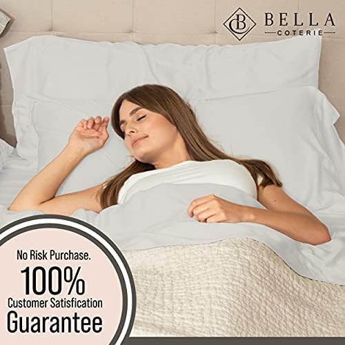 Bella Coterie | Luxury Bamboo Viscose Split King Size Fitted Sheet Only