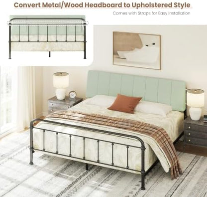 King Size Headboard Only-No Assembly Required, Sage Green