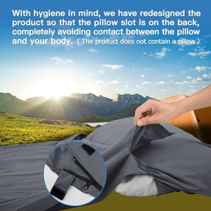 JAICOM Sleeping Bag Liner, Travel Sheets Ultralight Summer Sleeping Bag