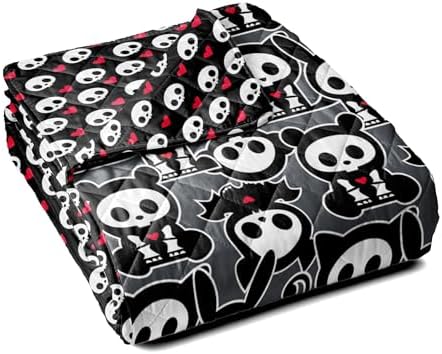 Northwest Skelanimals Party Quilted Throw Blanket 60x80 inches