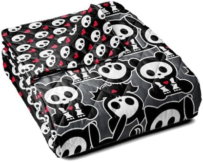 Northwest Skelanimals Party Quilted Throw Blanket 60x80 inches