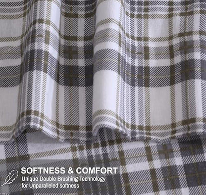 RUVANTI Flannel Sheets Set Full Size,Modest