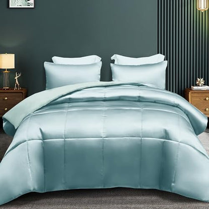 Whale Flotilla 3-Piece Reversible Silky Soft Breathable King Comforter Set