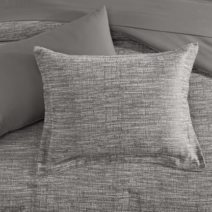 MaiRêve King Size Comforter Set Chenille Textured 7 Pieces Bed in a Bag
