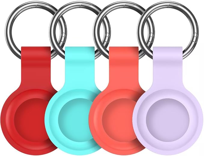 Compatible for AirTag Holder Keychain for Apple Air Tag 1st&2nd Generation | Airtag Key Chain Ring Case Cover for Air Tag Holder GPS Tracker Item Air Tags Finders Air Tagholder for Kids,Bags,Luggages