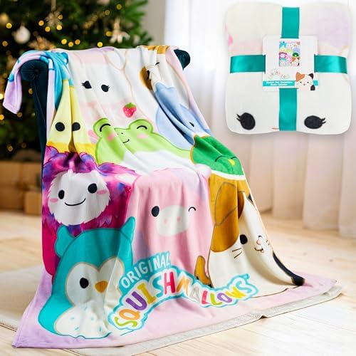 Get Trend Squishmallows Soft Fleece Throw Blanket for Girls Teens, 51x59in