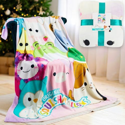 Get Trend Squishmallows Soft Fleece Throw Blanket for Girls Teens, 51x59in