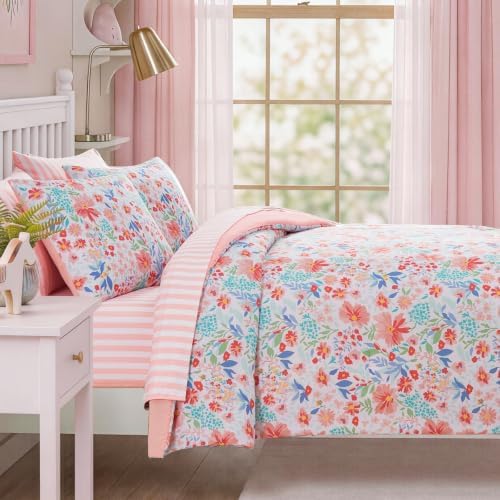 Queen Comforter Set with Sheets for Girls-7 Pieces Soft Queen Bedding Sets