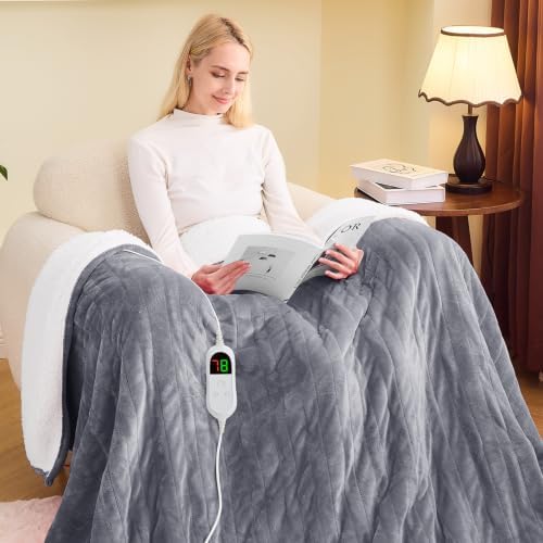 greenoak Heated Blanket Electric Twin Heating 62"X84",Gifts for Women