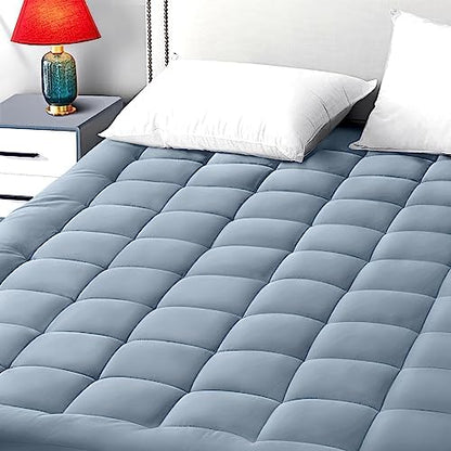 EASELAND California King Mattress Pad Pillow Top Mattress Topper Cotton Top