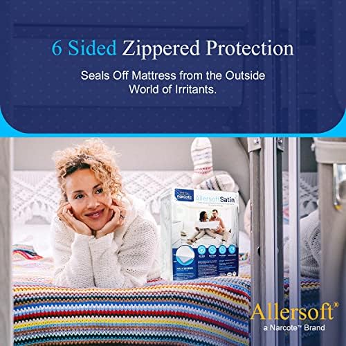 RV 6 Sided Zippered Mattress Protector with Secure Locking Zipper for 35x79 RV Bunk. Creates a Natural Seal Around Your Mattress from Dust, Pet Dander, Pollen, Liquids & More. Oeko-Tex Certified