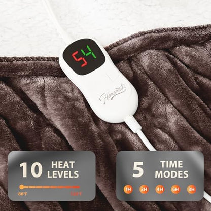 Homemate Heated Electric Blanket Twin 62"x84" Heating Throw Blanket