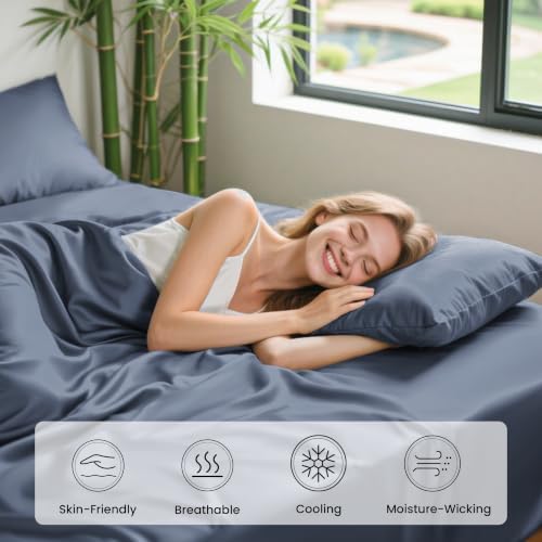 Love's cabin 100% Rayon Derived from Bamboo, King Size Sheet Set, 6 Pieces