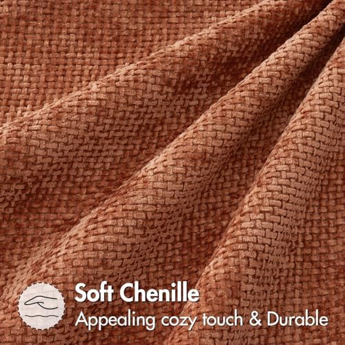MIULEE Fall Decorative Rust Couch Throw Pillow Covers 18x18 Inch 2 Pack
