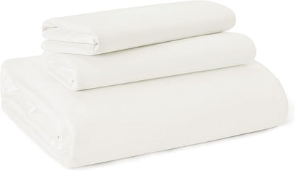 Bedsure Duvet Cover Queen Size - Soft Double Brushed Bedding Set for Kids & Adults, Zipper Closure, 3 Pieces, Includes 1 Duvet Cover (90"x90") & 2 Pillow Shams, NO Comforter, Cream White