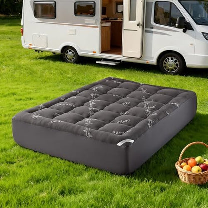 BEDLORE RV Queen Mattress Topper , Pillow Top Mattress Pad