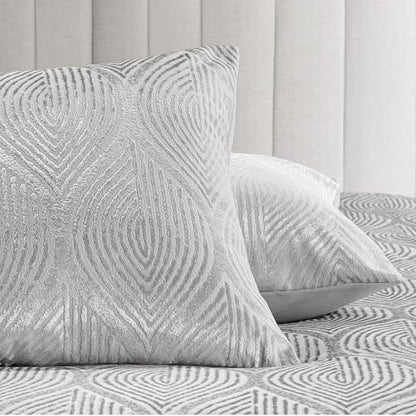 Madison Park Velvet Jacquard Grey Queen Comforter Set, 7pc
