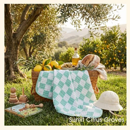 Ultra Soft Muslin Baby Blanket, A Versatile Swaddle and Bed Blanket for Babies, Toddlers, Boys, and Girls (1 Pack).