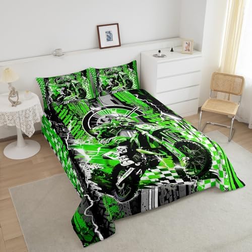Feelyou Dirt Bike Kids Bedding Set Boys Girls Full Size