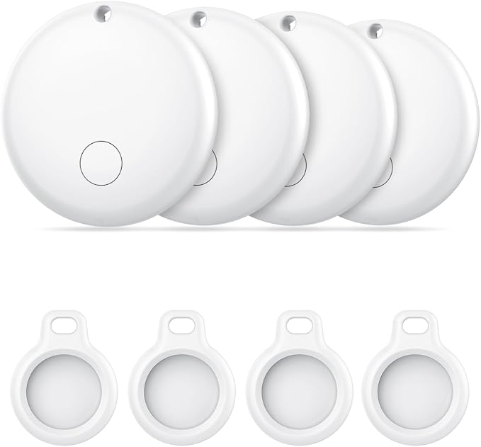 Android Air Tracker, Bluetooth Tracker Tags, Work with Google's Find Hub(Android), Smart Tags for Luggage, Wallet, Vehicles, Keys (Not for iOS) 4 Pack
