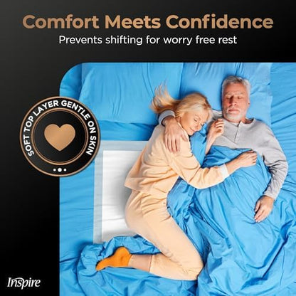 Inspire Extra Large Super Absorbent Disposable Bed Pads for Incontinence Ultra Thick and Absorbent Bed Pads Disposable Adult | Puppy Pads | Pee Pads for Adults (Duramax 36" x 36")