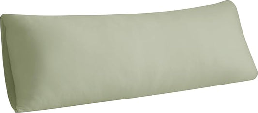 Stretchy Body Pillow Case Cover - Jersey Knit Long Pillowcase for Body Pillow, 1 Pack - Envelope Closure & Skin-Friendly, Soft and Breathable for Sleeping, 20"x54", Sage