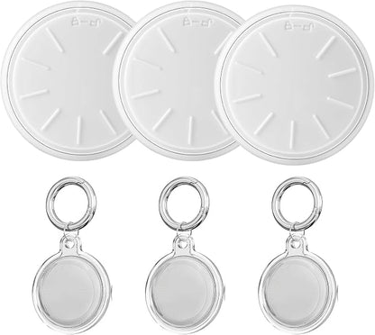 Tracker Tags-3 Pack, Item Tracker with Waterproof Case for Your Keys, Wallet etc, Luggage Trackers Works with Find My APP (iOS Only)