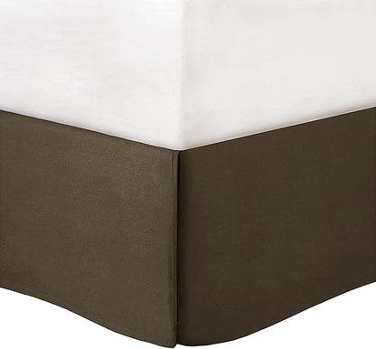 Madison Park Palmer Comforter Set - Faux Suede Design, Striped Accent, All Season Down Alternative Bedding, Matching Shams, Decorative Pillow, Bed Skirt, King (104 in x 92 in), Natural 7 Piece