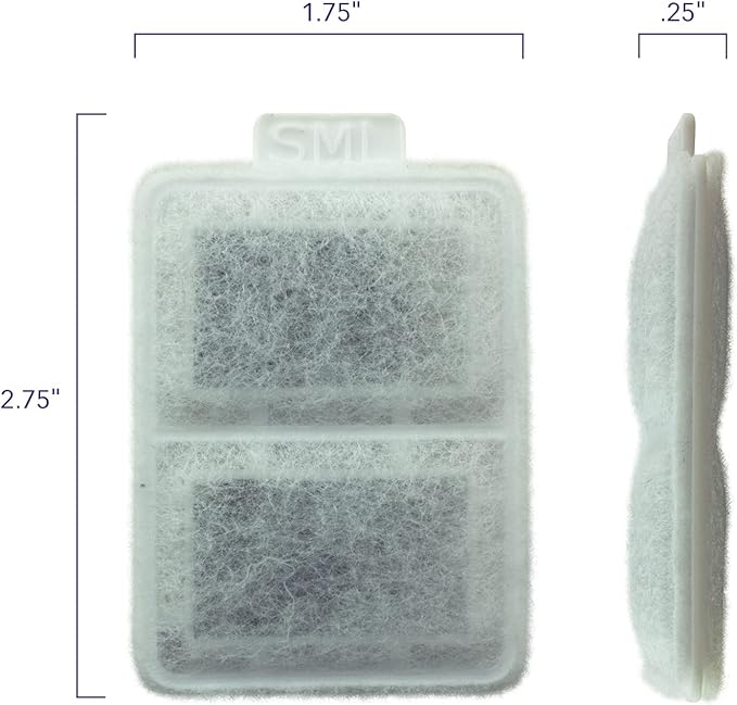 PET STANDARD Small Filters for Whisker City Fountain, 10-Pack | Compatible with Whisker City automatic pet fountains using small filters.