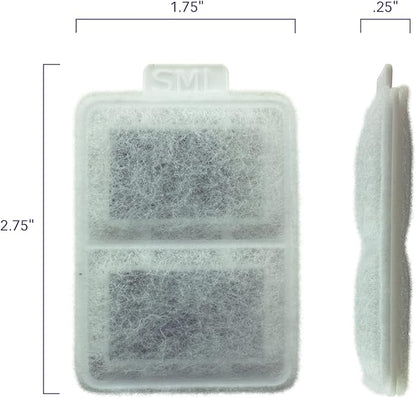 PET STANDARD Small Filters for Whisker City Fountain, 10-Pack | Compatible with Whisker City automatic pet fountains using small filters.