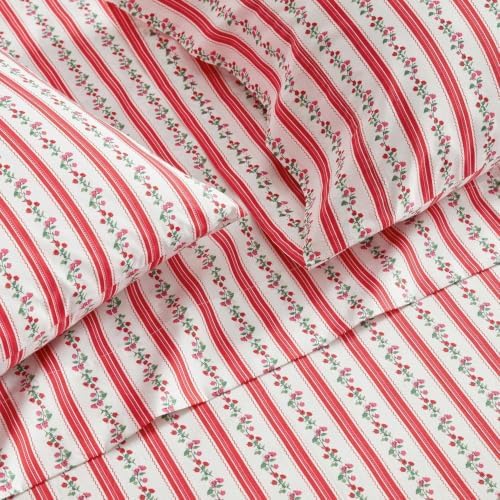 Martha Stewart - King Size Sheet Set with Fitted Sheet & Pillowcases