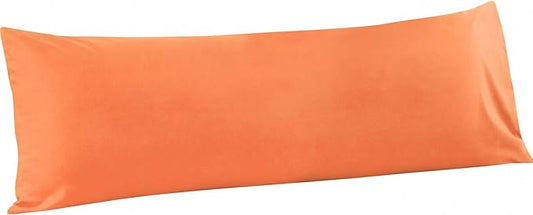 FLXXIE Body Pillow Cover - Super Soft Microfiber 20x54 Body Pillow Case - Envelope Closure, Wrinkle, Stain Resistant 20x54 Long Pillowcase, Orange