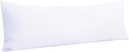 NTBAY Body Pillowcase - Brushed Microfiber 20x54 Pillowcase - Soft, Wrinkle-Free, Fade-Resistant, Stain-Resistant, White Body Pillow Cover with Envelope Closure - 20x54 Inches, White