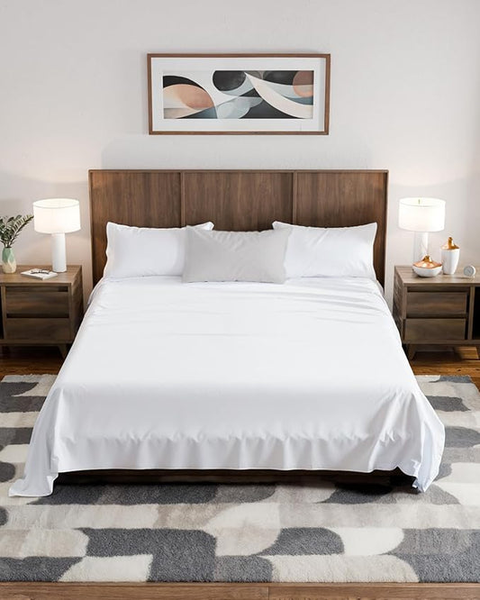 Texas King Sheets – 4 PC Luxury Texas King Bed Sheets 98x80 - Ultra-Soft Mattress Sheets – Flat & Fitted Sheet with 14” to 16” Deep Pocket - OEKO-TEX Premium-Quality Sheet and Pillowcase Set
